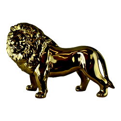 Large Golden Lion Ornament 34cm Large Golden Lion Ornament 34cm