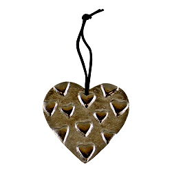 Hanging Silver Metal Heart Ornament, 10cm Hanging Silver Metal Heart Ornament, 10cm