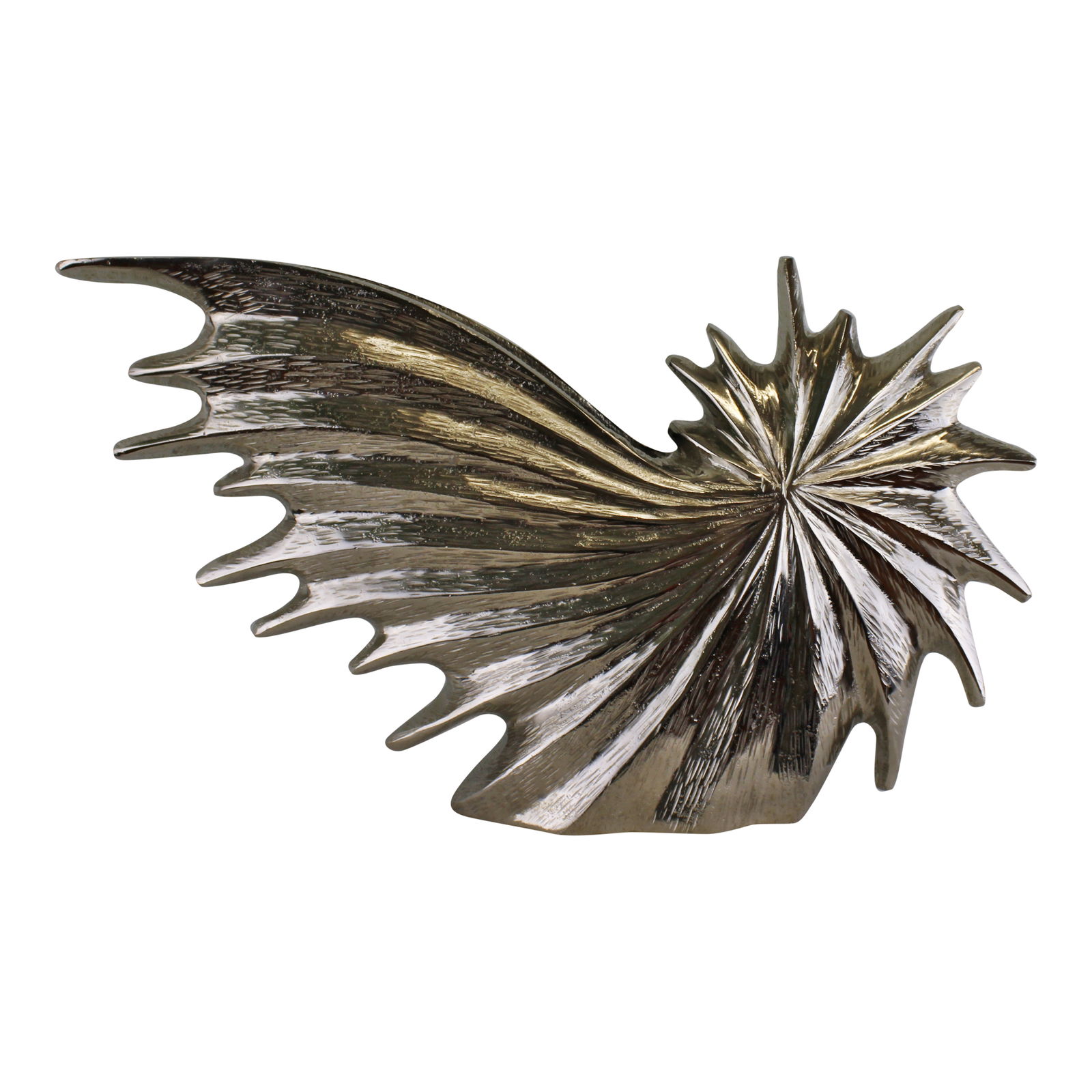 Large Silver Metal Star Burst Vase Large Silver Metal Star Burst Vase
