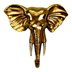 Decorative Gold Elephant Wall Hanging Hook Decorative Gold Elephant Wall Hanging Hook
