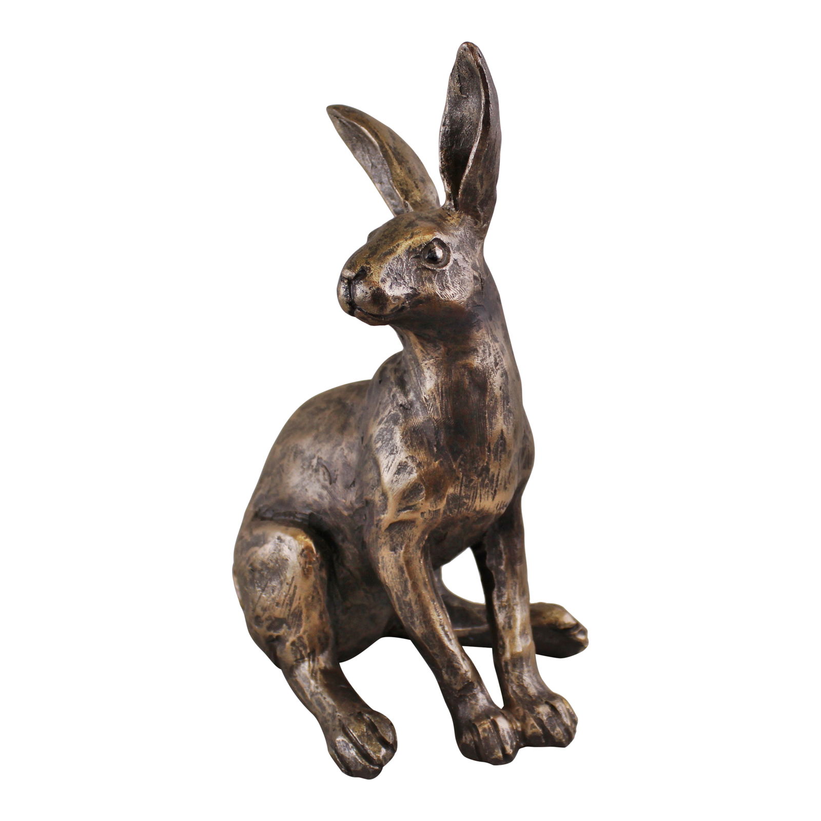 Gold Resin Sitting Rabbit Ornament Gold Resin Sitting Rabbit Ornament