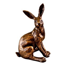 Gold Resin Sitting Rabbit Ornament Gold Resin Sitting Rabbit Ornament