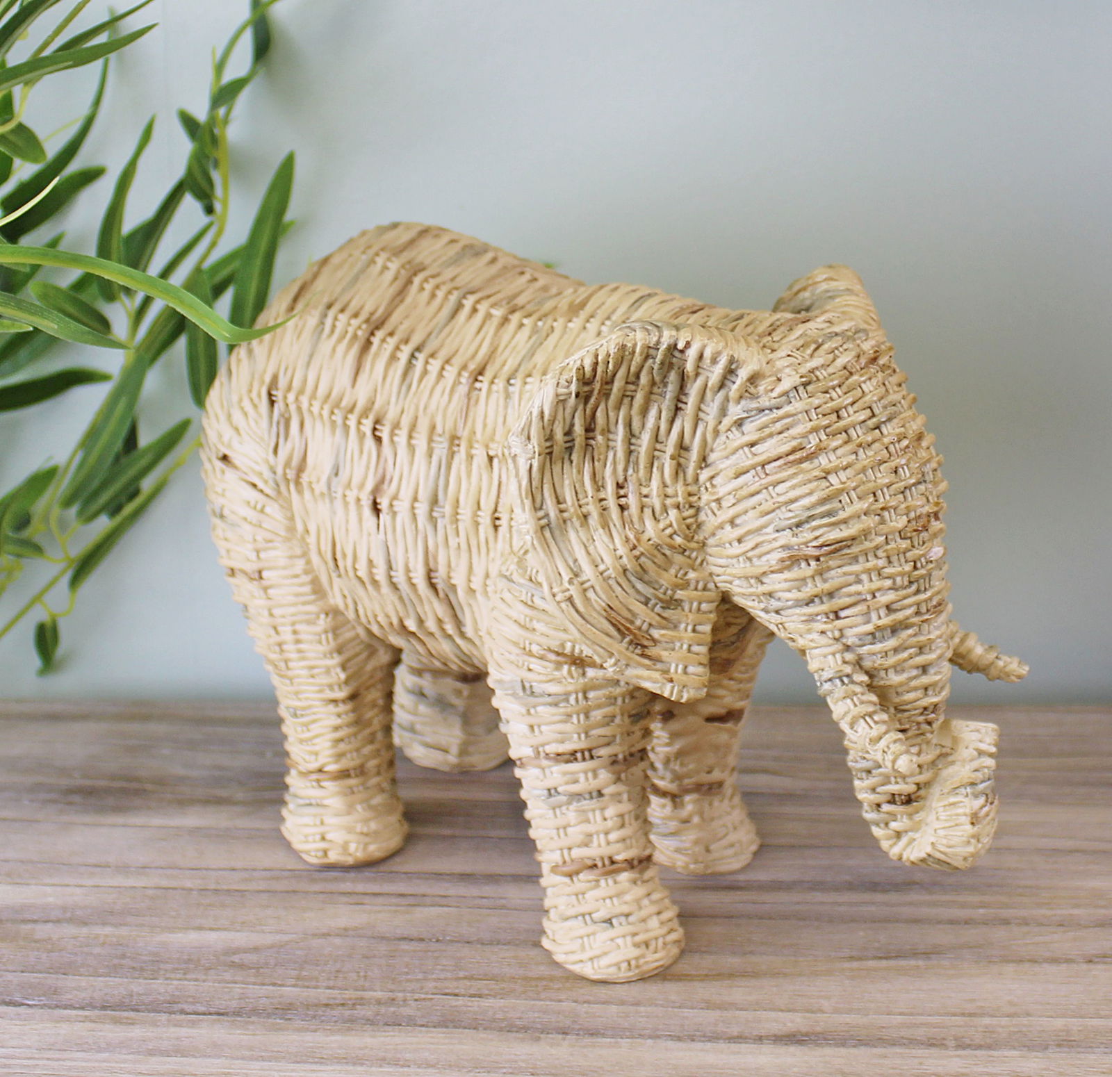 Woven Style Elephant Ornament Woven Style Elephant Ornament