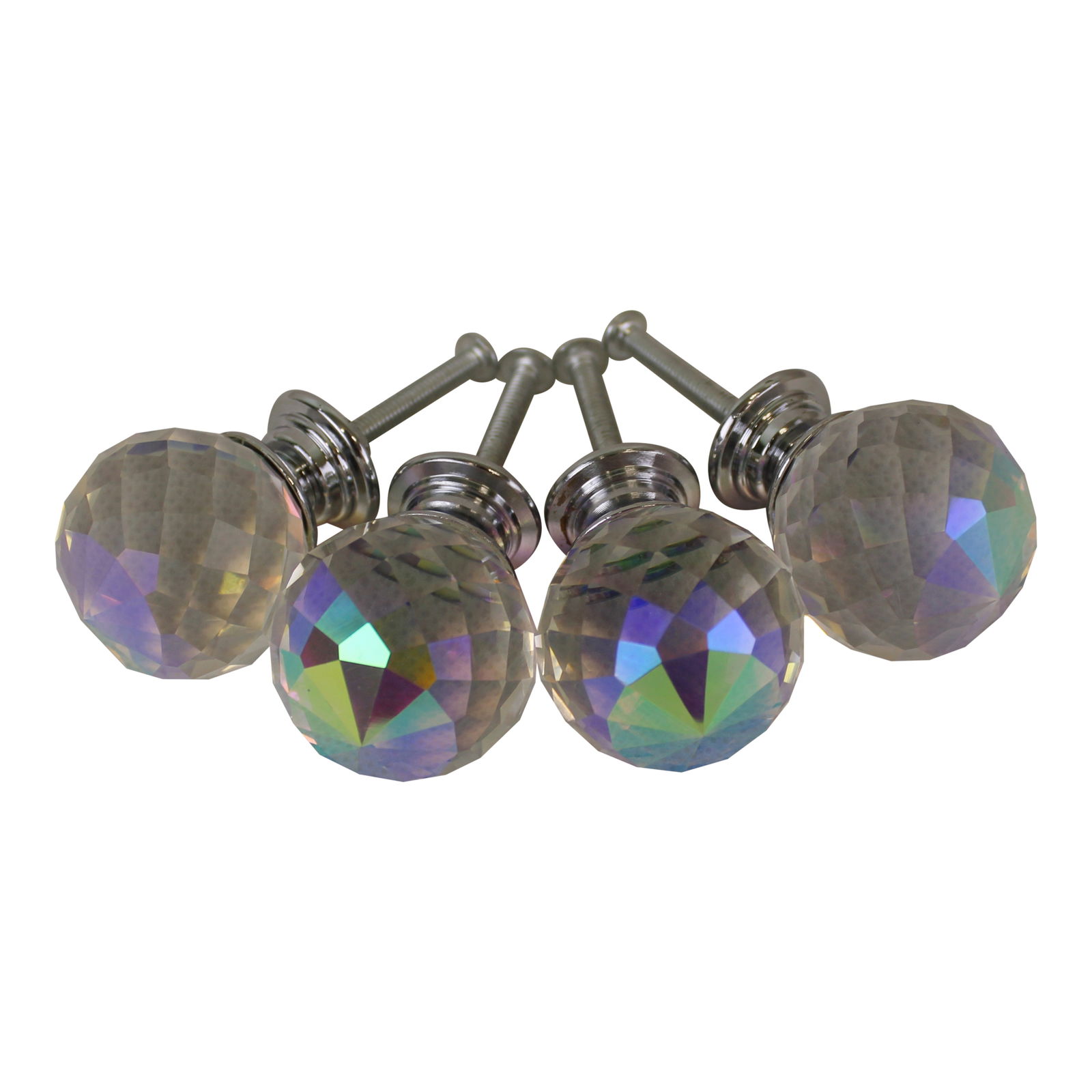3cm Crystal Effect Doorknobs, spherical, set of 4 3cm Crystal Effect Doorknobs, spherical, set of 4