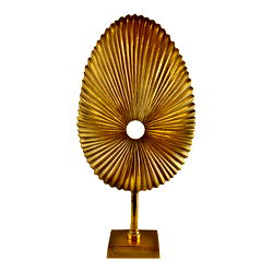 Gold Metal Fossil Sculpture, 50cm Gold Metal Fossil Sculpture, 50cm