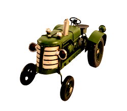 Green Metal Tractor Ornament 17cm Green Metal Tractor Ornament 17cm