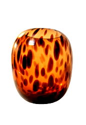 Leopard Print Glass Vase 26cm Leopard Print Glass Vase 26cm