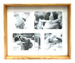 Natural Wood Box Multi Frame For Four Photos Natural Wood Box Multi Frame For Four Photos