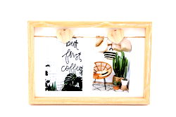 Two Heart Peg 4x6" Photo Frame Two Heart Peg 4x6" Photo Frame