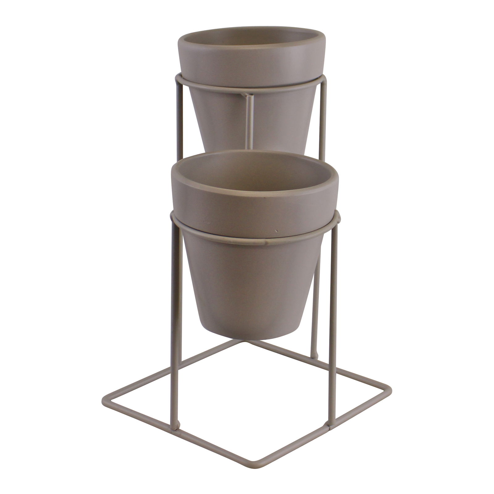 Potting Shed Small Double Planter On Stand, Grey Potting Shed Small Double Planter On Stand, Grey