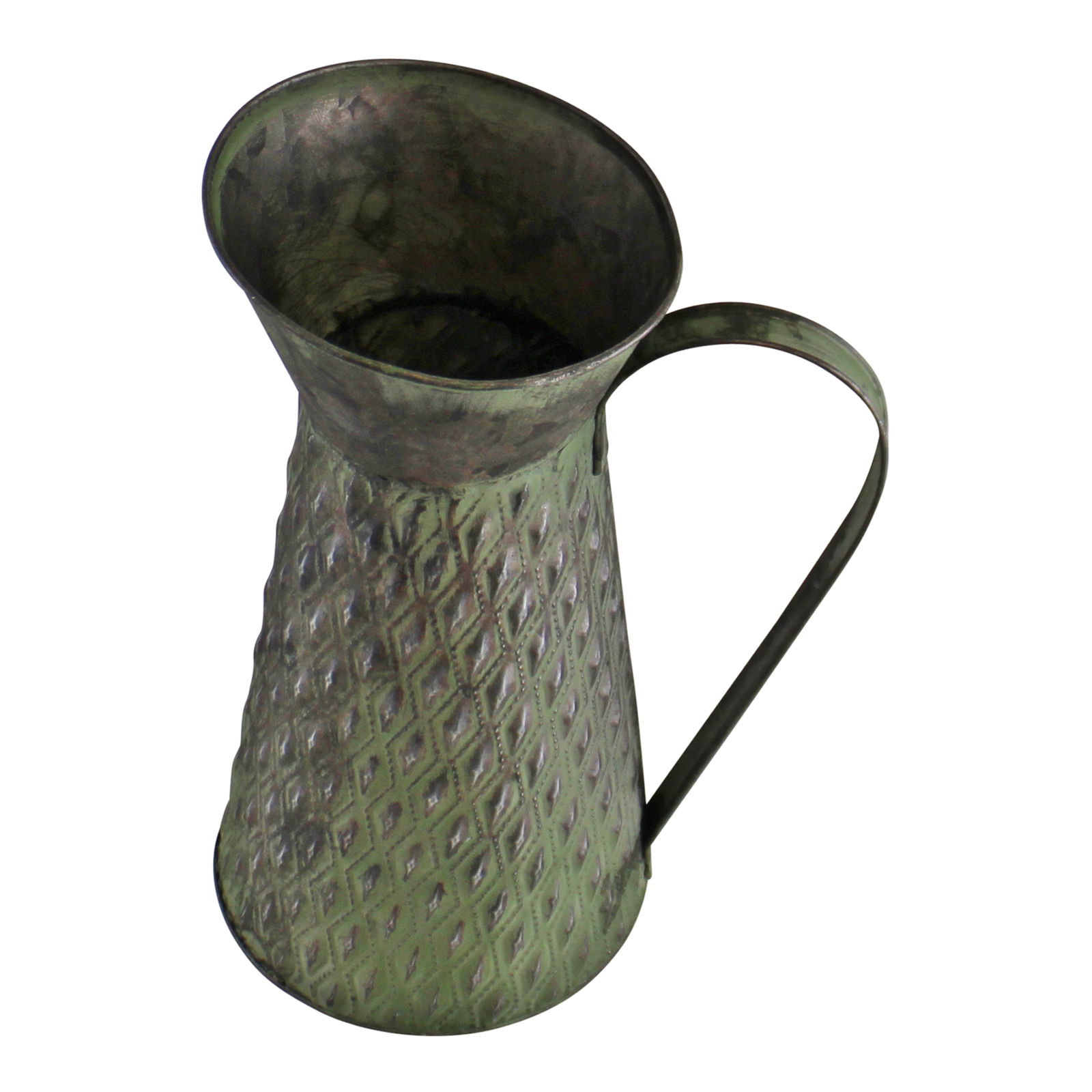 Zinc Jug Planter In Green Zinc Jug Planter In Green
