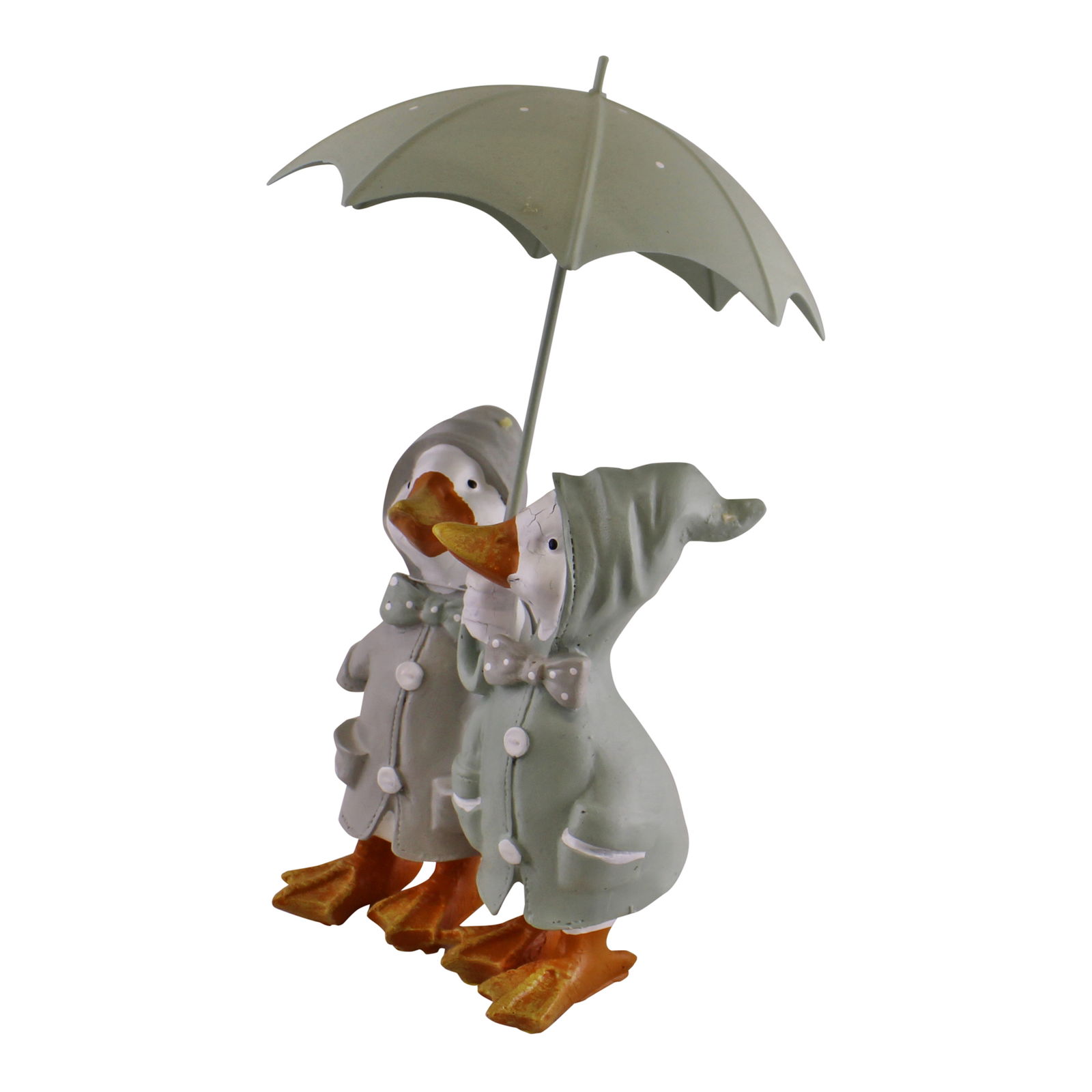 Duck Couple With Umbrella Garden Ornament Duck Couple With Umbrella Garden Ornament