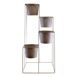 Potting Shed 4 Tier Planter Stand, Grey Potting Shed 4 Tier Planter Stand, Grey