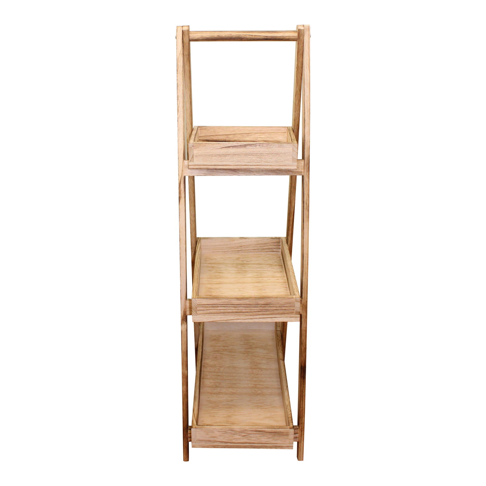 Ladder Style Wooden 3 Tray Stand Ladder Style Wooden 3 Tray Stand