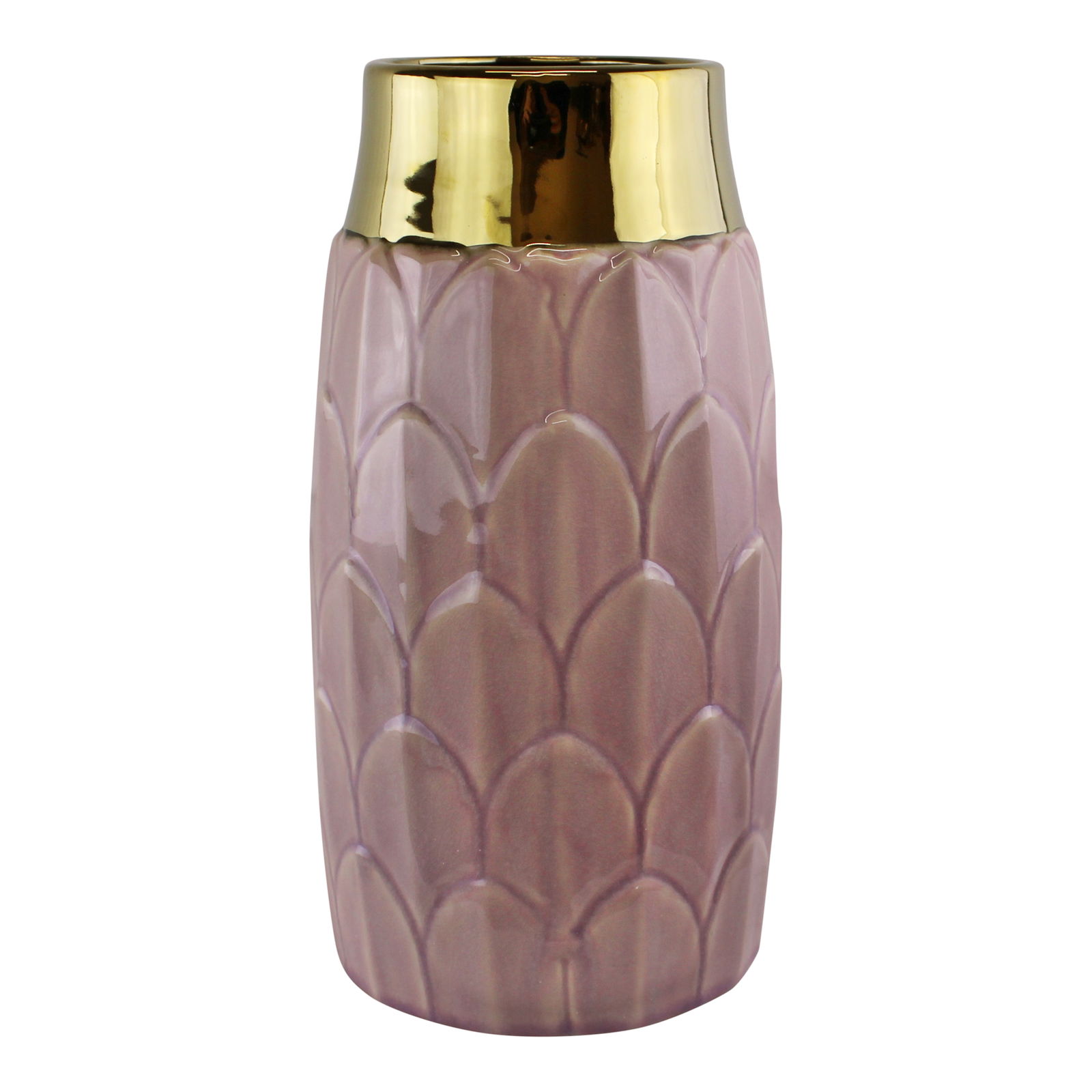 Large Art Deco Vase, Pink 30cm Large Art Deco Vase, Pink 30cm