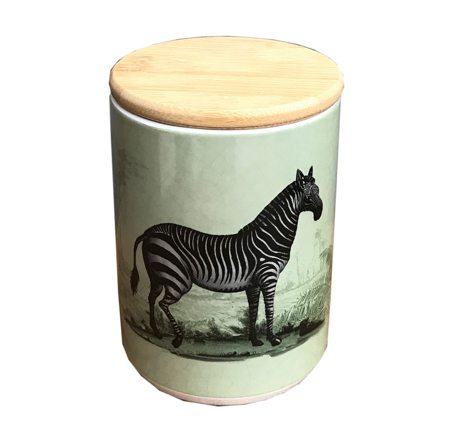 Ceramic Canister With Zebra Ceramic Canister With Zebra