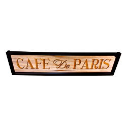 Cafe De Paris Mirror Sign Cafe De Paris Mirror Sign