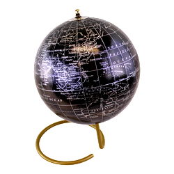 Decorative Freestanding Globe in Black Decorative Freestanding Globe in Black