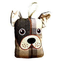 Dog Head Dorrstop - Half Check Dog Head Dorrstop - Half Check