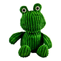 Ribbed Fabric Frog Doorstop, 27cm Ribbed Fabric Frog Doorstop, 27cm