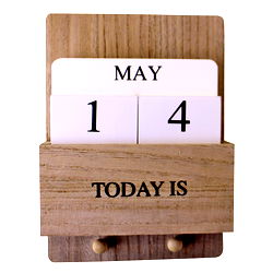 Wall Hanging Perpetual Calendar With Key Hooks Wall Hanging Perpetual Calendar With Key Hooks