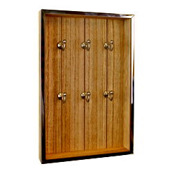 Wood Effect & Silver Wall Hanging Key Storage Wood Effect & Silver Wall Hanging Key Storage