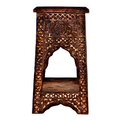 Hand Carved Small Wooden Temple Table Hand Carved Small Wooden Temple Table