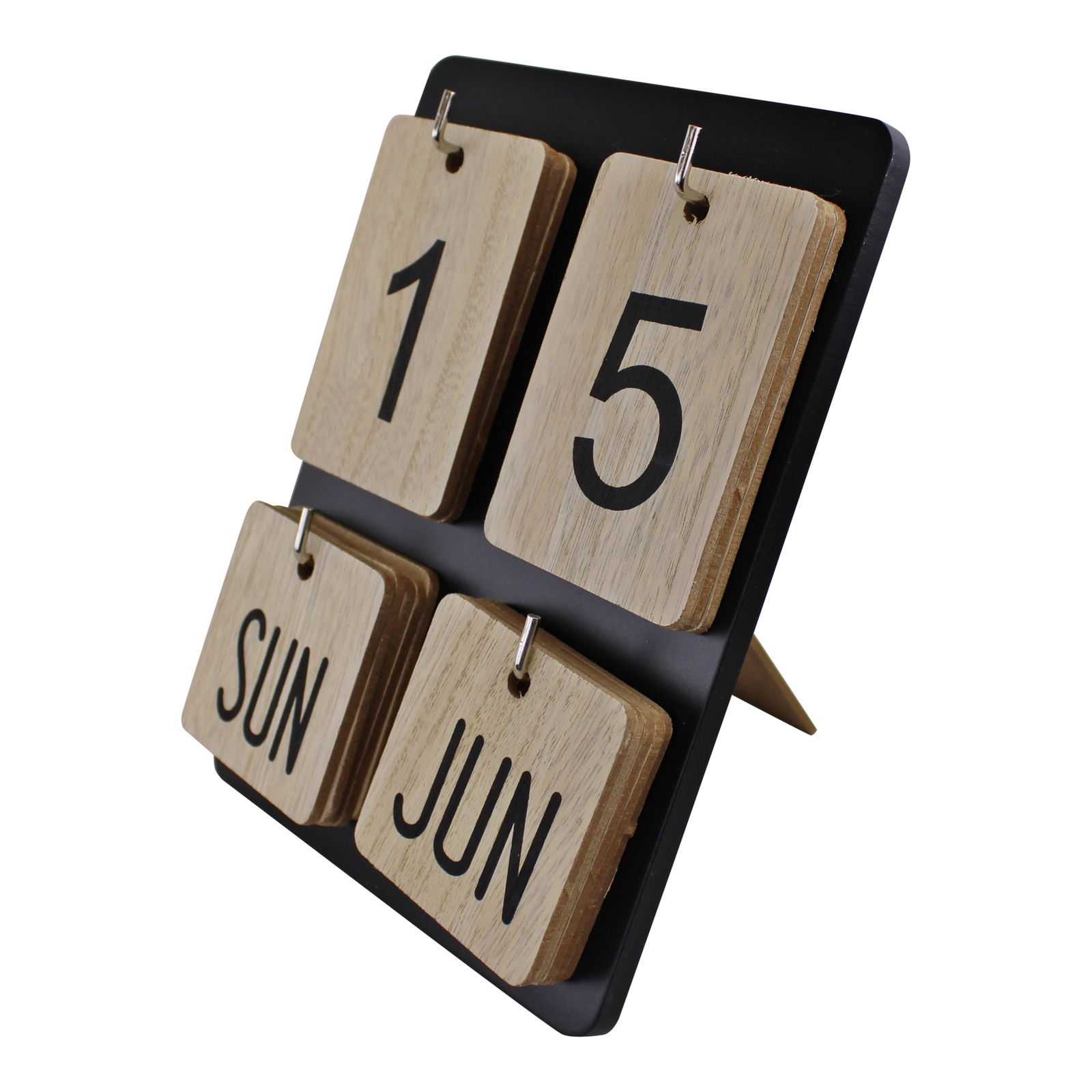 Wooden Freestanding Photo Frame Style Perpetual Calendar Wooden Freestanding Photo Frame Style Perpetual Calendar