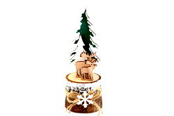 Woodland Scene With Trees & Deer Decoration 19cm Woodland Scene With Trees & Deer Decoration 19cm