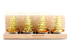 Set Of 4 Christmas Tree Candles 6cm Set Of 4 Christmas Tree Candles 6cm