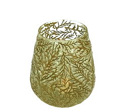 Glass Leaf Tea Light Holder Glass Leaf Tea Light Holder