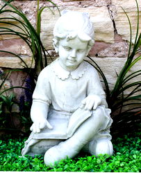Stone Effect Girl Reading Stone Effect Girl Reading