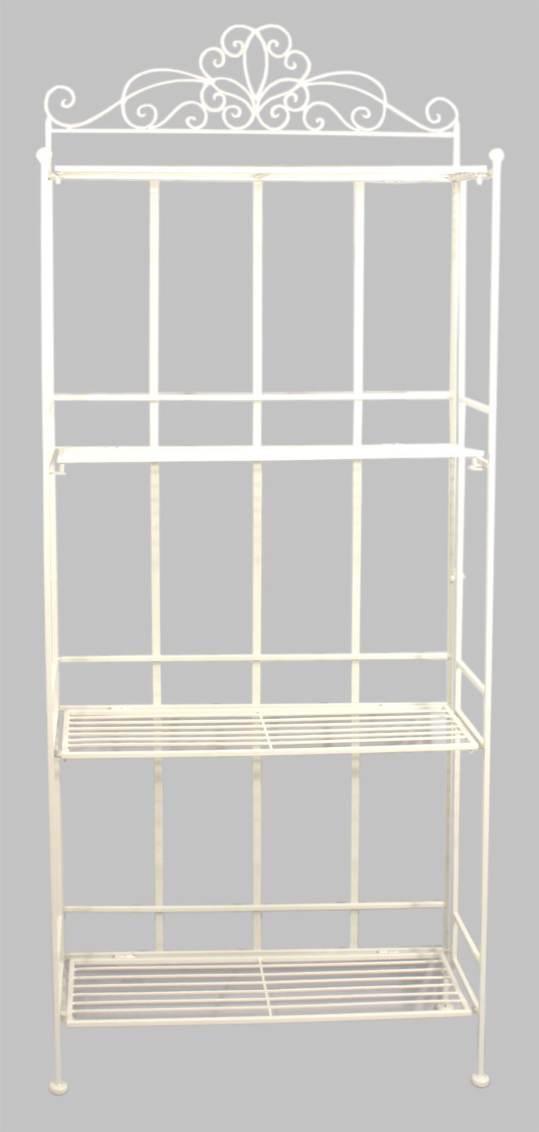 Cream Scroll 4 Tier Standing Rack Cream Scroll 4 Tier Standing Rack