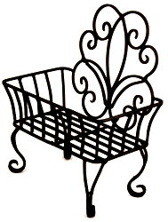 Black Scroll Soap Basket Black Scroll Soap Basket