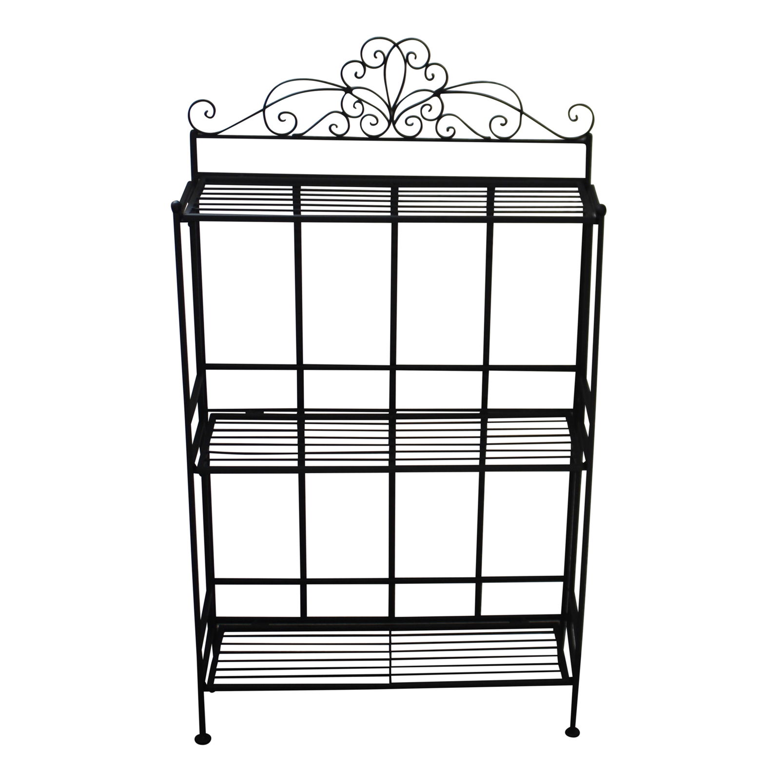 Black Scroll 3 Tier Standing Rack Black Scroll 3 Tier Standing Rack