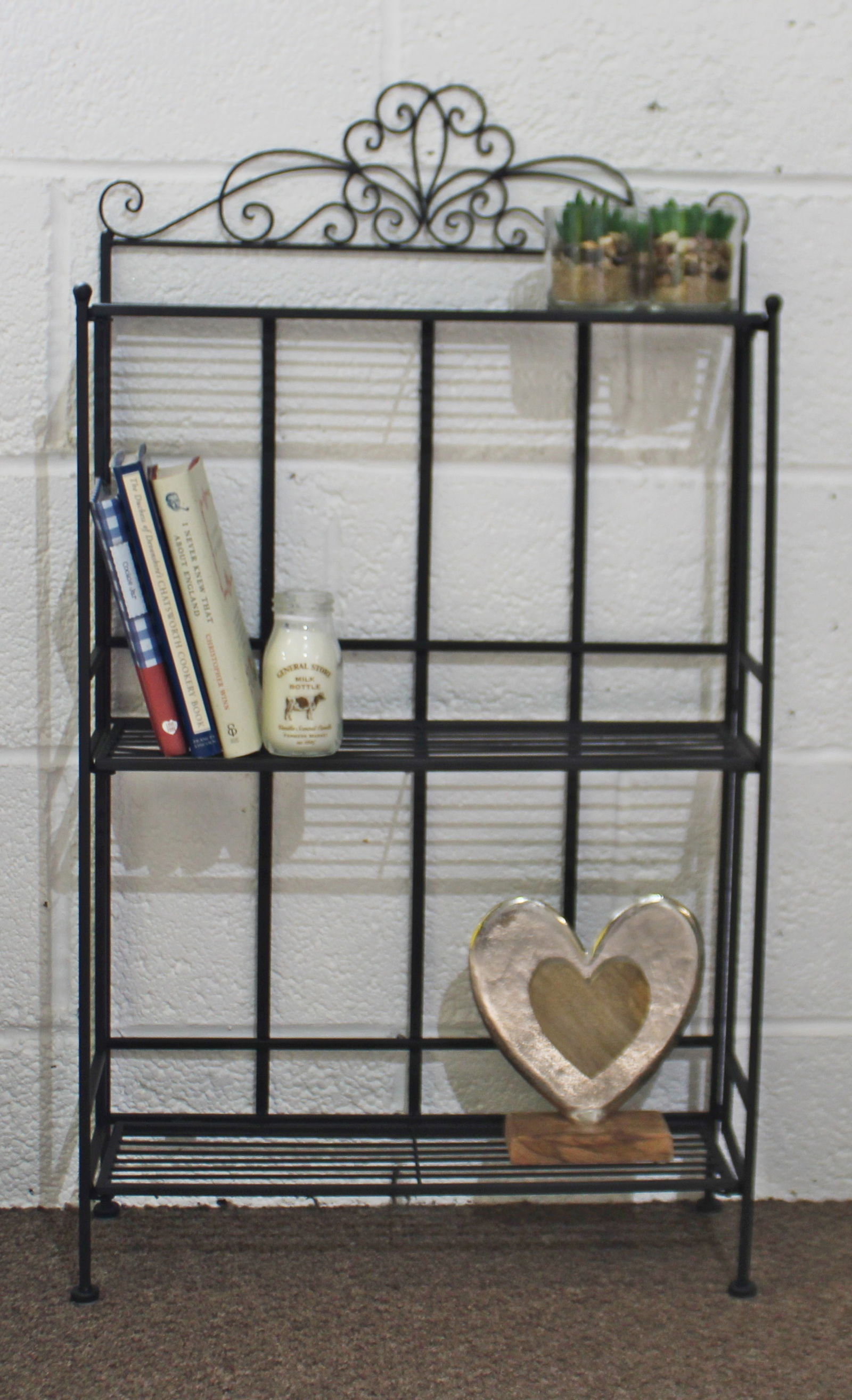 Black Scroll 3 Tier Standing Rack Black Scroll 3 Tier Standing Rack