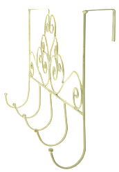 Cream Scroll Overdoor 5 Hooks Cream Scroll Overdoor 5 Hooks