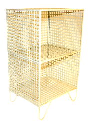 2 Tier Square Side Table Cream 2 Tier Square Side Table Cream