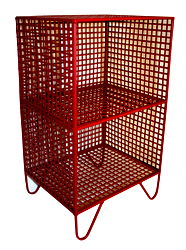 2 Tier Square Side Table Red 2 Tier Square Side Table Red