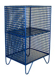 2 Tier Square Side Table Blue 2 Tier Square Side Table Blue