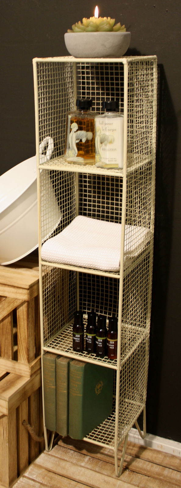 4 Tier Square Shelf Unit Black 4 Tier Square Shelf Unit Black