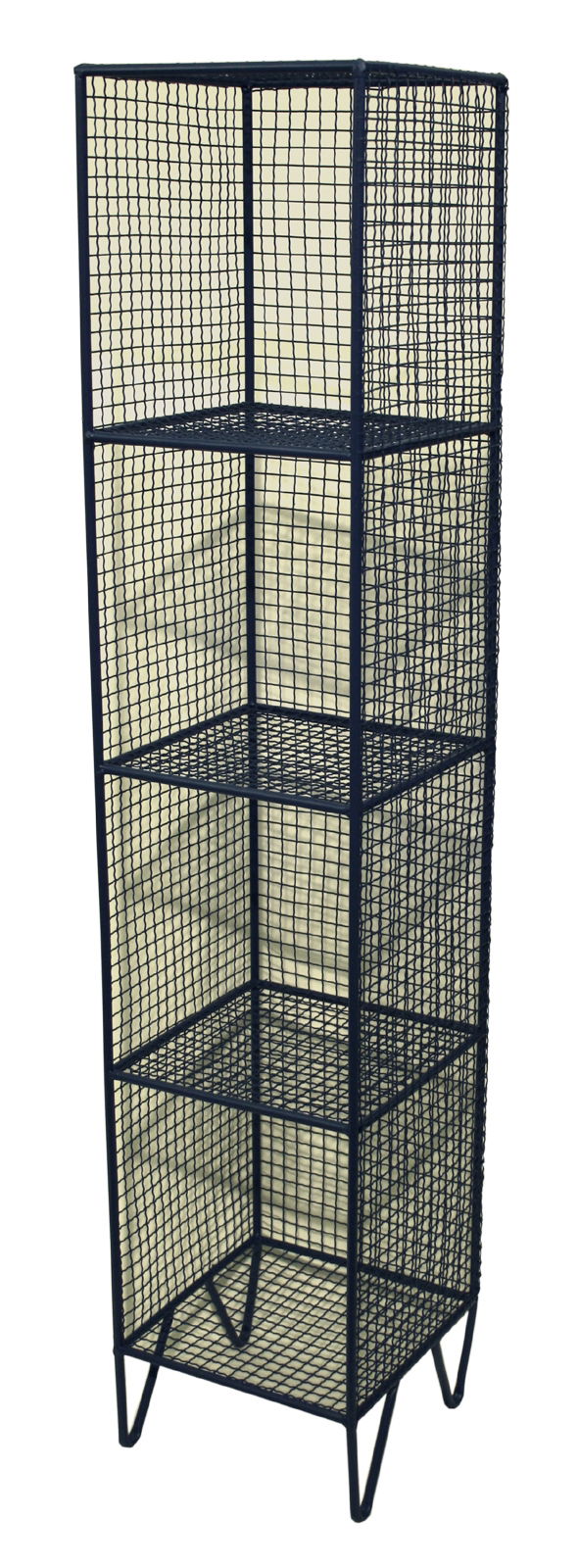 4 Tier Square Shelf Unit Blue 4 Tier Square Shelf Unit Blue
