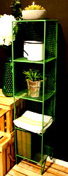 4 Tier Square Shelf Unit Green 4 Tier Square Shelf Unit Green