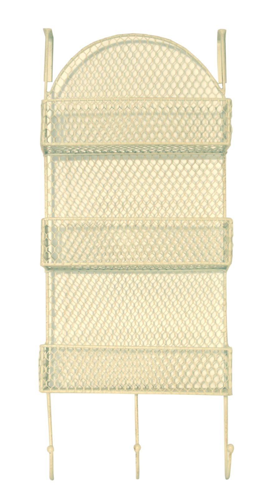 3 Tier Overdoor Shelf and Hooks Cream 3 Tier Overdoor Shelf and Hooks Cream