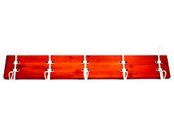5 Hook Wooden Rack Cream 5 Hook Wooden Rack Cream