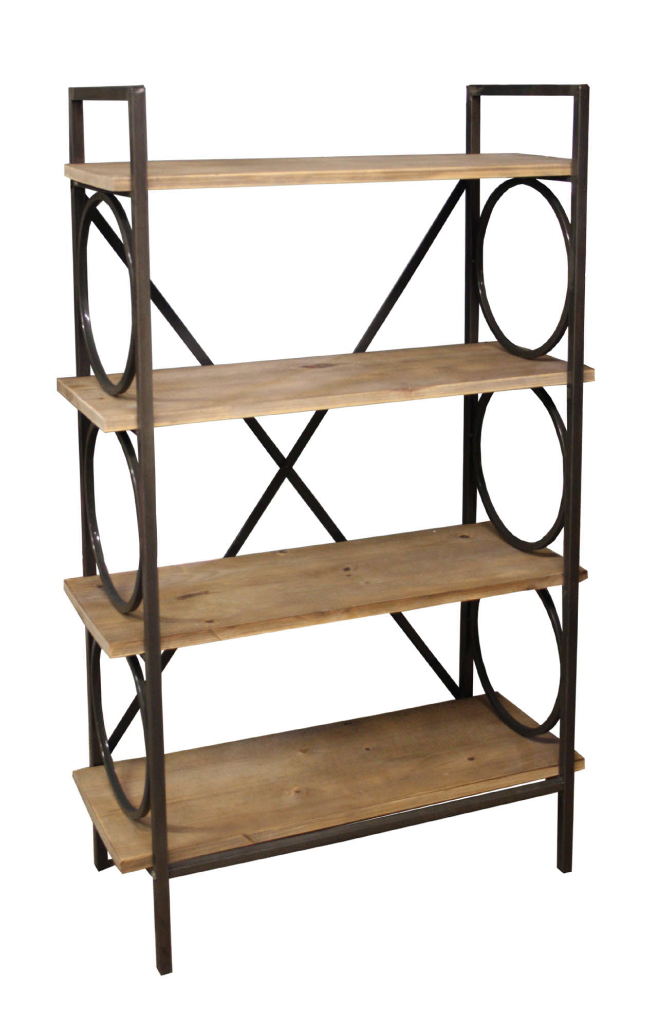 Industrial Style Free Standing Shelving Unit, 4 Shelves Industrial Style Free Standing Shelving Unit, 4 Shelves