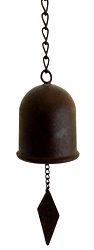 Single Decorative Wall Hanging Bell On Chain Single Decorative Wall Hanging Bell On Chain