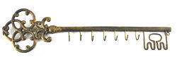 Black & Gold Wall Hanging Key Hooks Black & Gold Wall Hanging Key Hooks