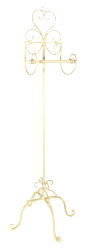 Cream Free Standing Toilet Roll Holder Cream Free Standing Toilet Roll Holder