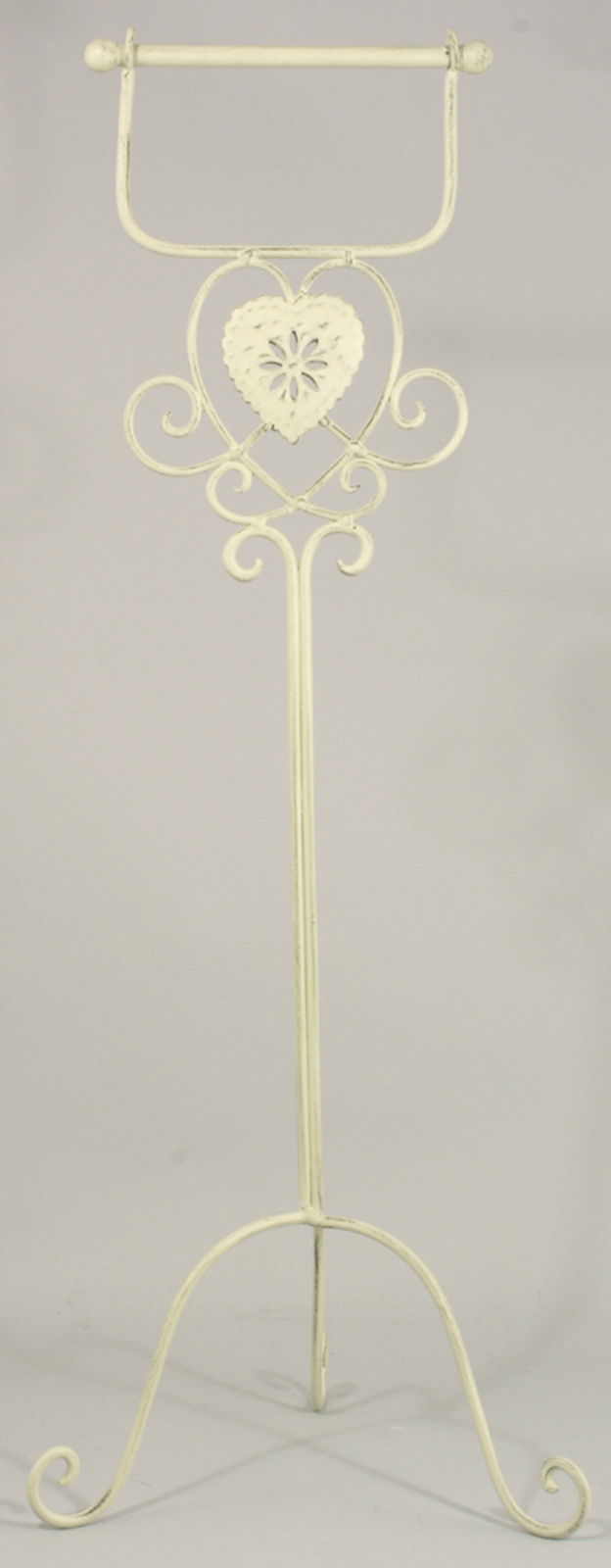 Cream Heart Standing Toilet Roll Holder Cream Heart Standing Toilet Roll Holder